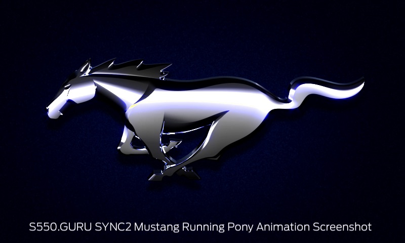 SYNC2 Logos Mustang Running Pony Animation Screenshot